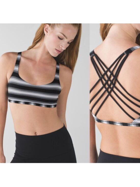lululemon athletica Other - Lululemon Free To Be Wild Capilano Stripe Black White Size 6